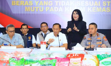 Satgas-Pangan-Polri-Ungkap-Praktik-Curang-Penjualan-Beras,-Potensi-Rugikan-Masyarakat-Rp99,35-Triliun