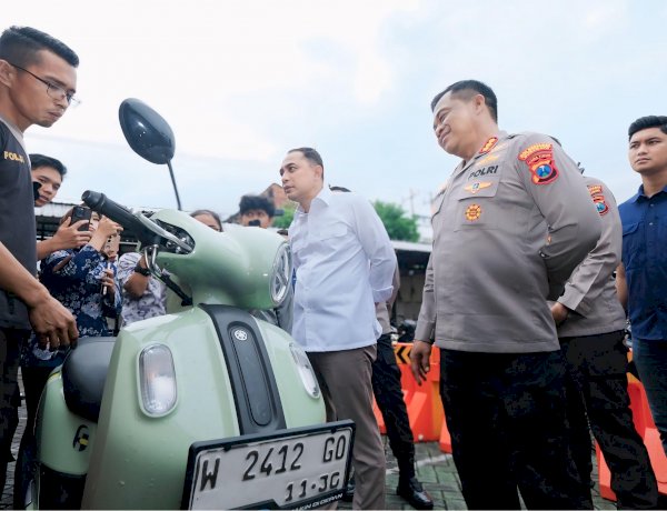 Sesi 1 Bazar Ranmor Polrestabes Surabaya 52 Motor Hasil Ungkap Curanmor Telah Kembali ke Pemilik