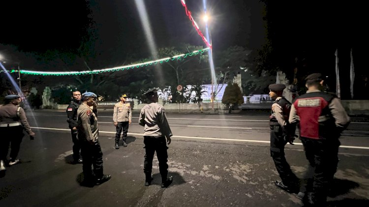 Polresta Banyuwangi Gelar Patroli Skala Besar Komitmen Beri Rasa Aman Masyarakat