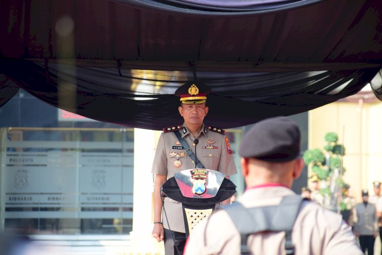 Polresta Sidoarjo Gelar Upacara Peringatan Hari Juang Polri