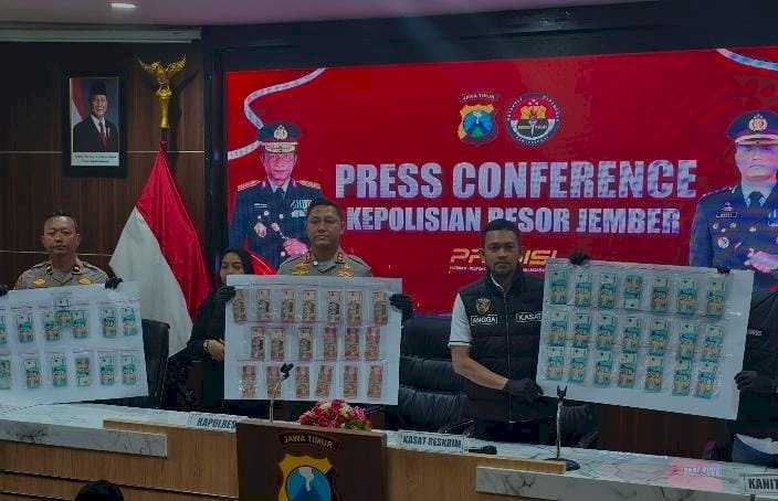 Polres Jember Berhasil Gagalkan Peredaran Upal Dua Tersangka Diamankan