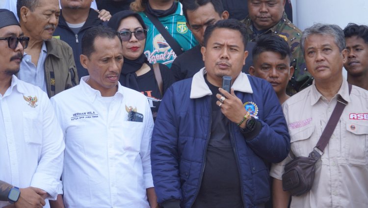 Gabungan Belasan Ormas Datangi Polrestabes Surabaya Nyatakan Komitmen Jogo Suroboyo Damai